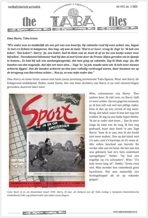 Taba files nummer 3, ome Harry Riemersma